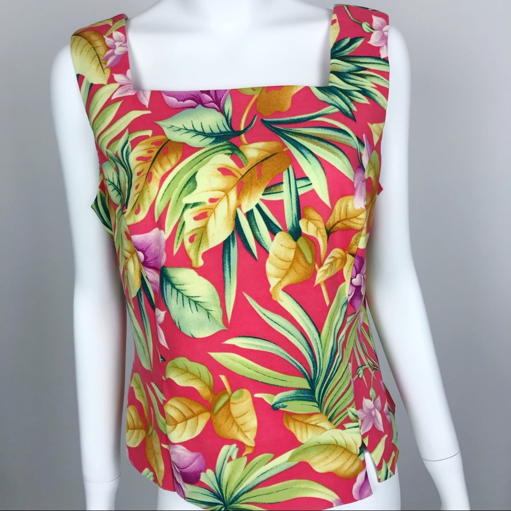 Ronni Nicole Petite Floral Sleveless Blouse